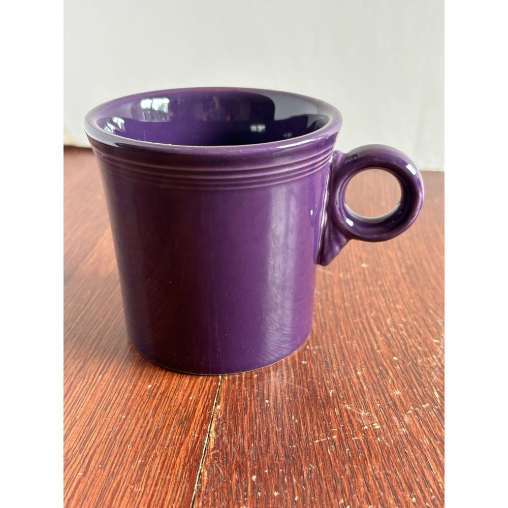 Fiesta‎ HLC USA Plum Purple Ceramic Coffee Mug Ring Handle Art Deco Fiestaware